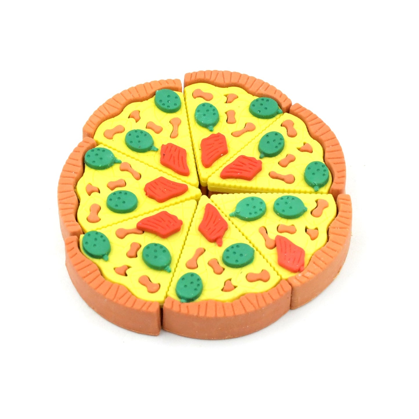 3D Pizza Slices Kids Favourite Food Eraser, Pizza 7 slice eraser for kids Adults