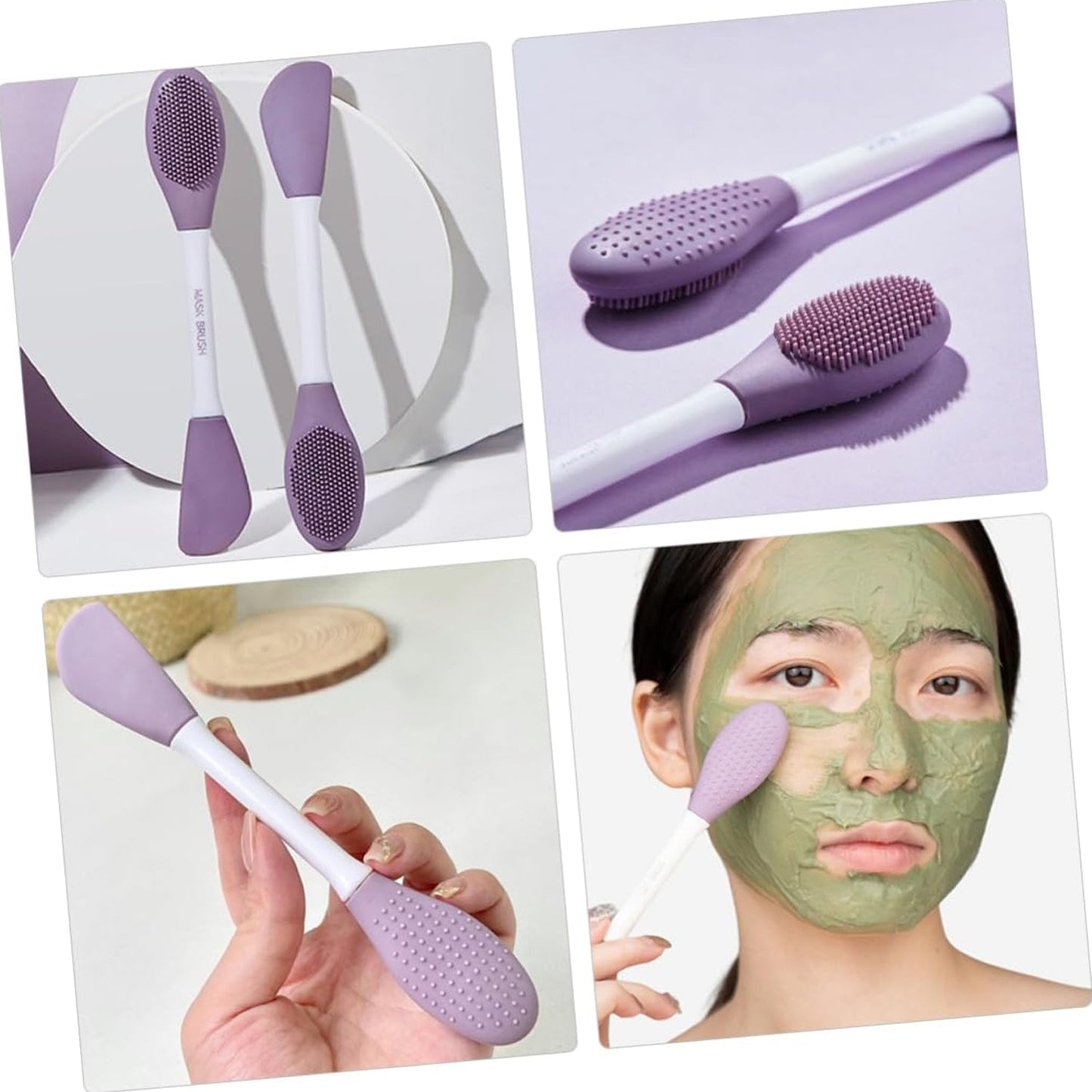 Double-headed Silicone Mask Brush Face Cleansing (1 Pc) (X313)