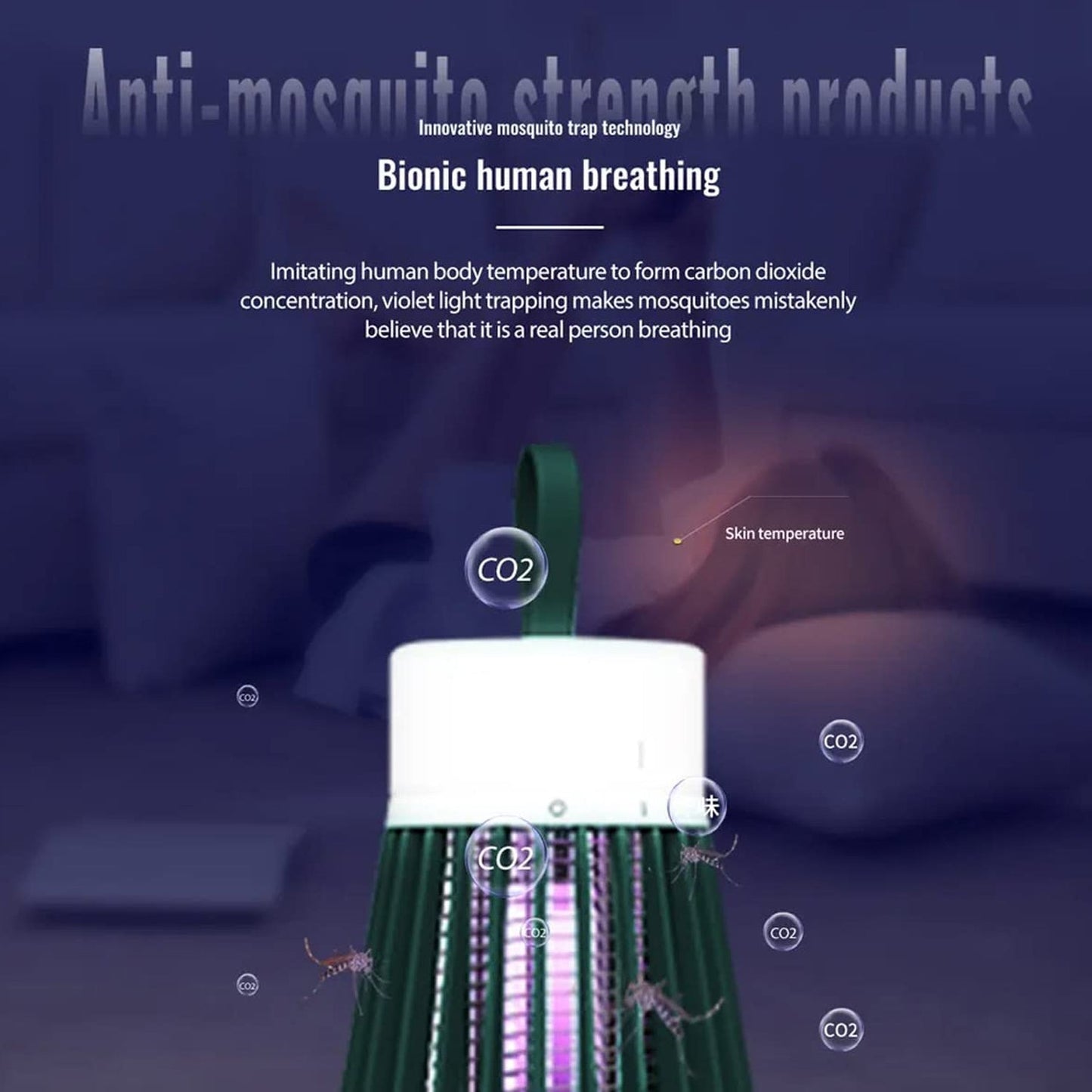 Mosquito Killer Machine Mosquito Killer USB Powered Bug Zapper Mosquito Lamp For Home Electric LED Lamp Mosquito Killer Indoor / Outdoor Mosquito Trap Machine (X1069)