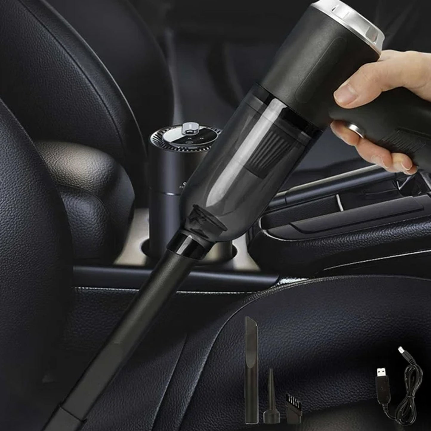 3-in-1 Mini Car Vacuum Cleaner – Wireless Handheld with Blower, High Suction for Car, Home & Electronics (MKK+X92)