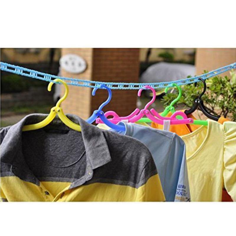 Clothesline Drying Nylon Rope with Hooks (MKK+X94)