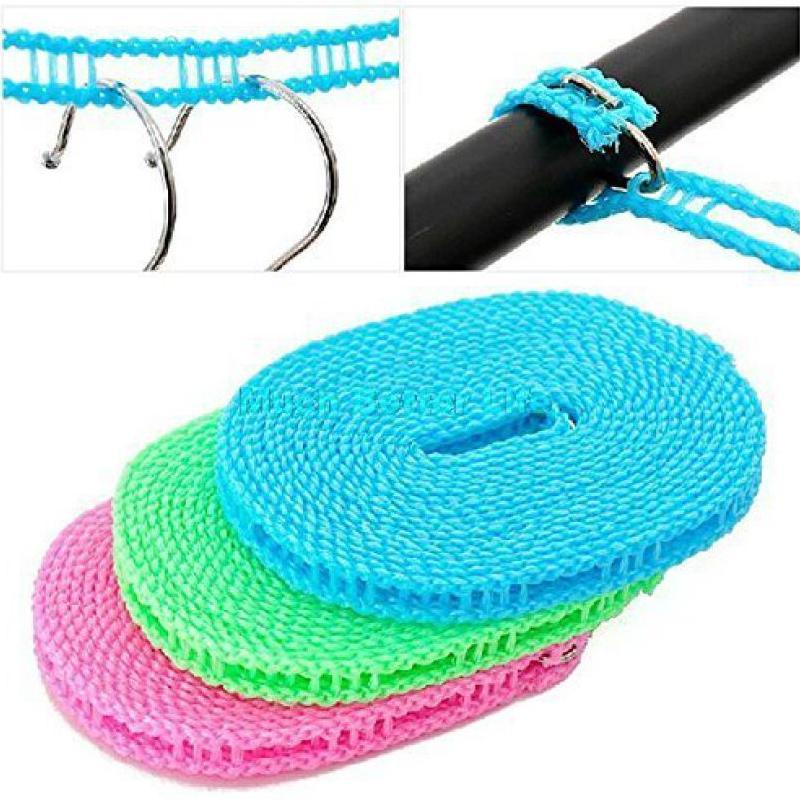 Clothesline Drying Nylon Rope with Hooks (MKK+X94)