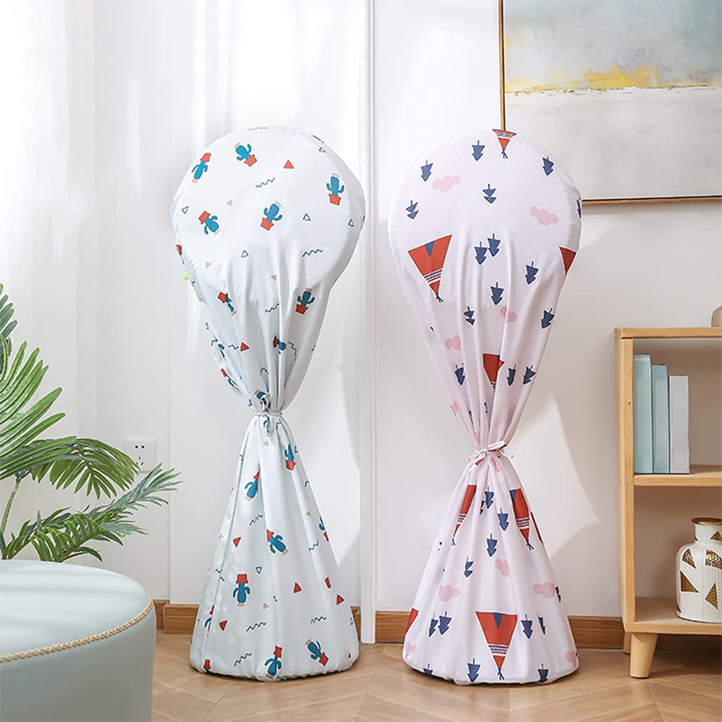 Decorative Dustproof And Waterproof Table Fan Cover Useful When The Fan Is Not In Use (Mix Design Size) (X1049)