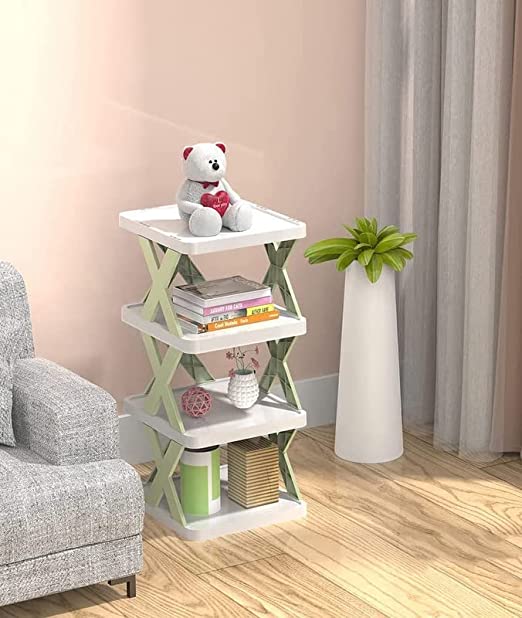 4 Layer Shoes Stand Shoe Tower Rack Suit For Small Spaces Closet Small Entryway (X272)