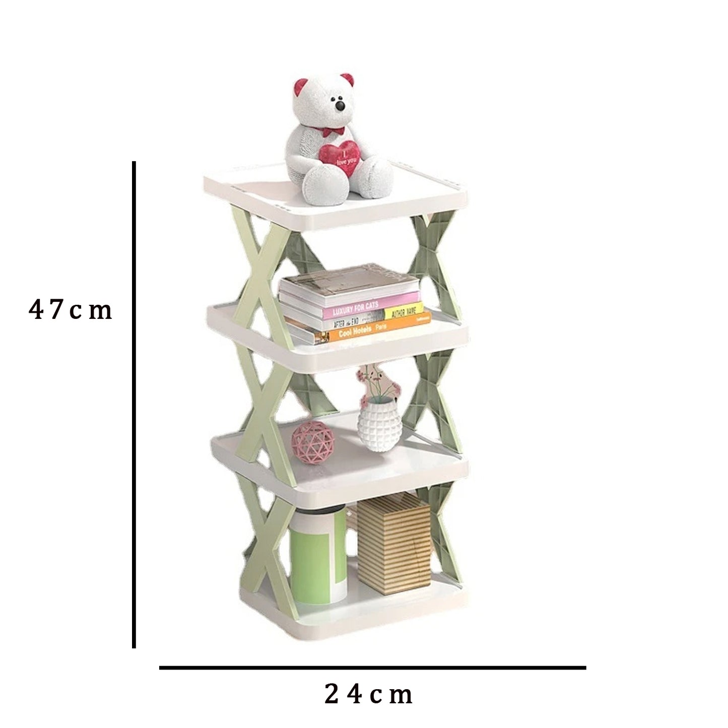 4 Layer Shoes Stand Shoe Tower Rack Suit For Small Spaces Closet Small Entryway (X272)