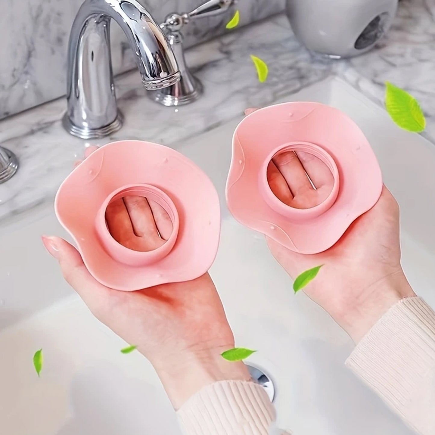 Silicone Wrist Bands For Washing Face (2 Pc Mix Color) (X1102)