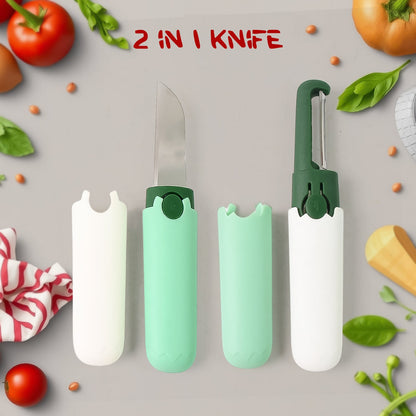 2 in 1 Knife, Multifunctional peeler
