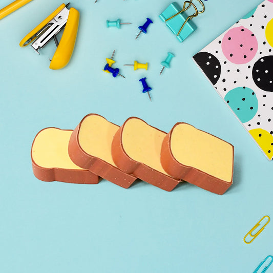 3D Toast Bread Shape Eraser for Kids, Cartoons Erasers Toast Bread