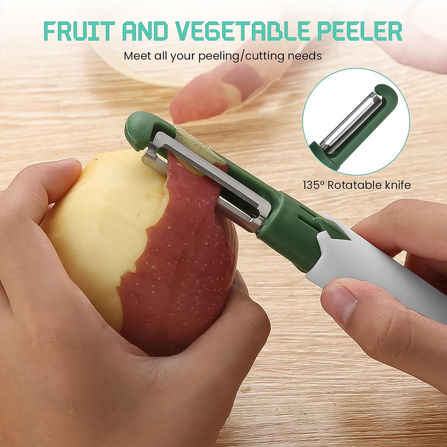 2 in 1 Knife, Multifunctional peeler