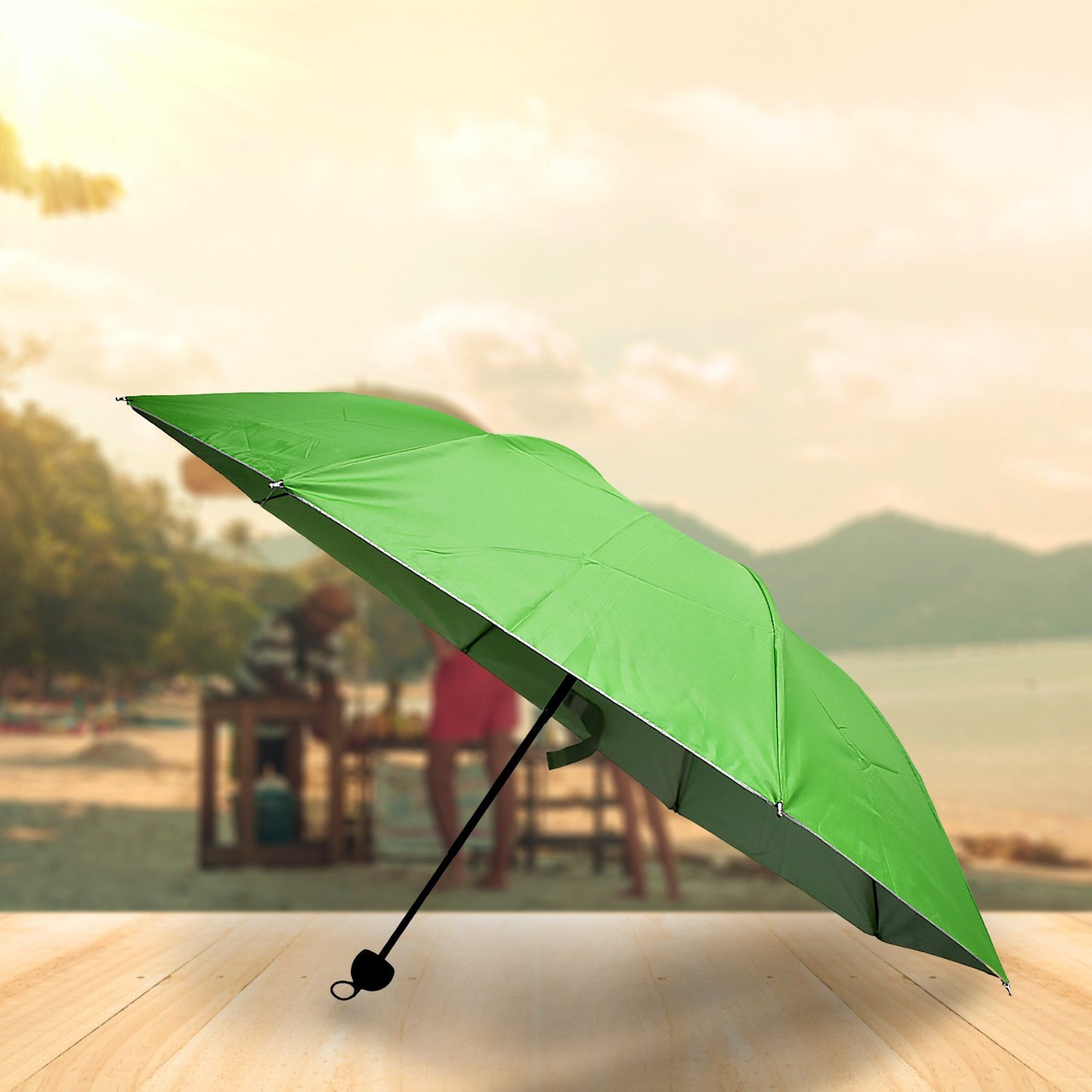 3-Fold Sun Protective Foldable Outdoor Umbrella – Lightweight UV & Rain Protection with Case for All Ages