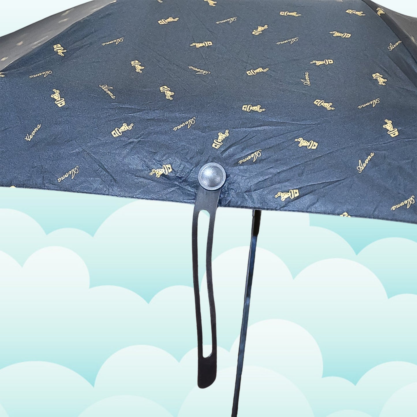 3-Fold Umbrella – UV & Rain Protection, Cute Foldable Travel Umbrella for Children, Girls & Boys with Zip Case (1 Pc)