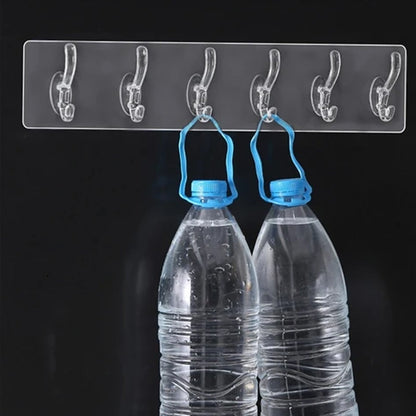 6 pcs Transparent Wall Hooks (1PCS) (X360)