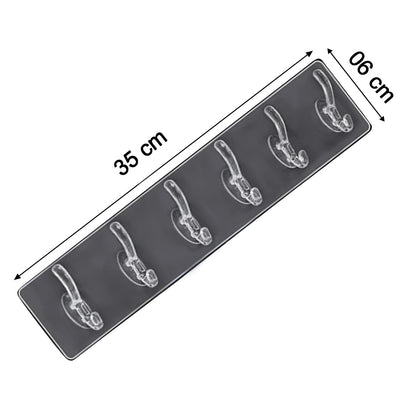 6 pcs Transparent Wall Hooks (1PCS) (X360)