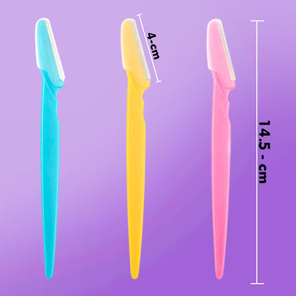 Eyebrow Painless Facial Hair Remover Razor for Face, Women and Men (3 Pack) (X532)