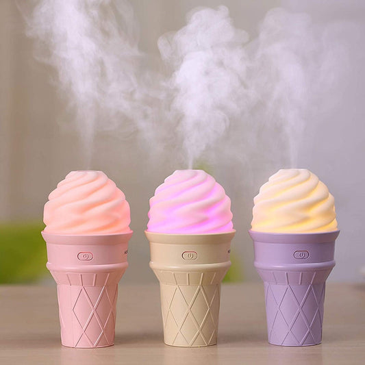 Ice Cream Design LED Humidifier (1PCS) (Multicoloured) (X7010)