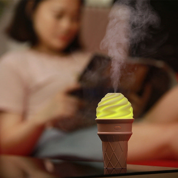 Ice Cream Design LED Humidifier (1PCS) (Multicoloured) (X7010)