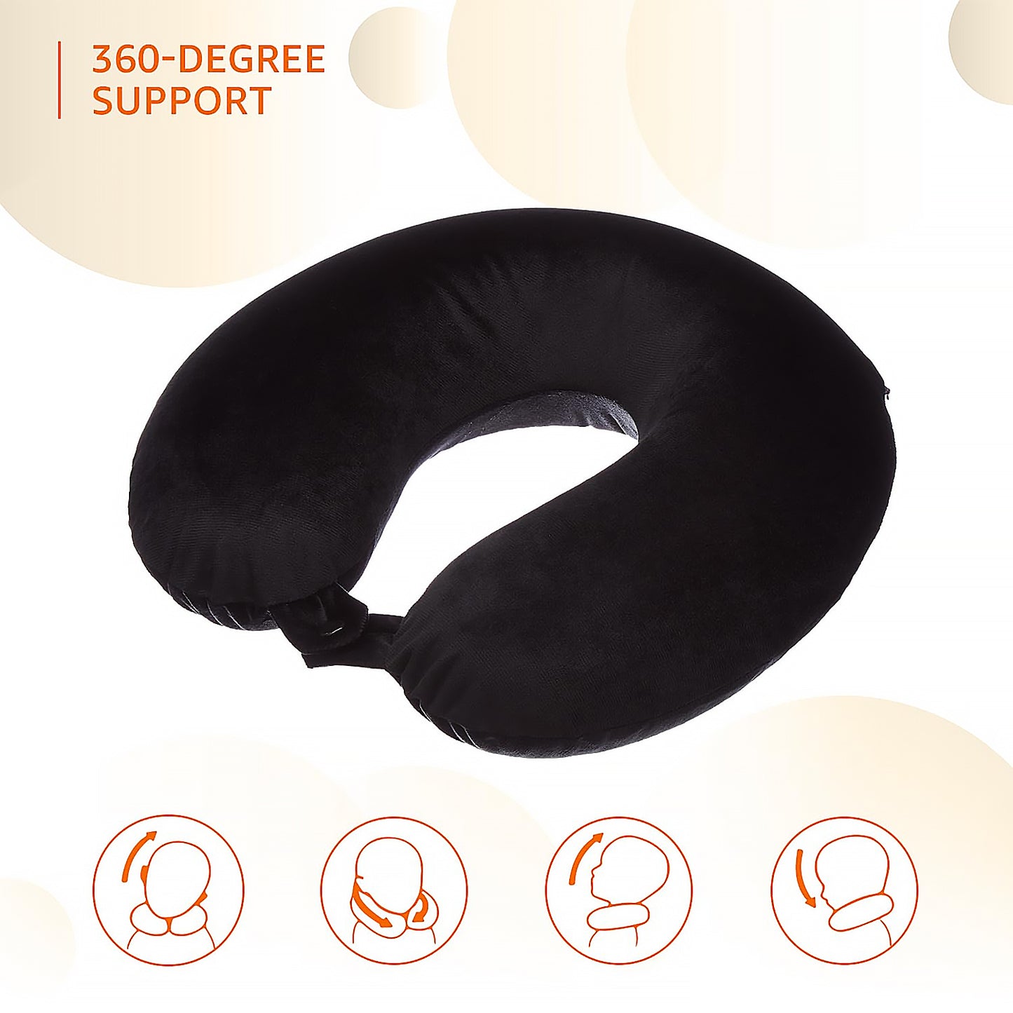 INFLATABLE TRAVEL NECK PILLOW (1PCS) (X516)