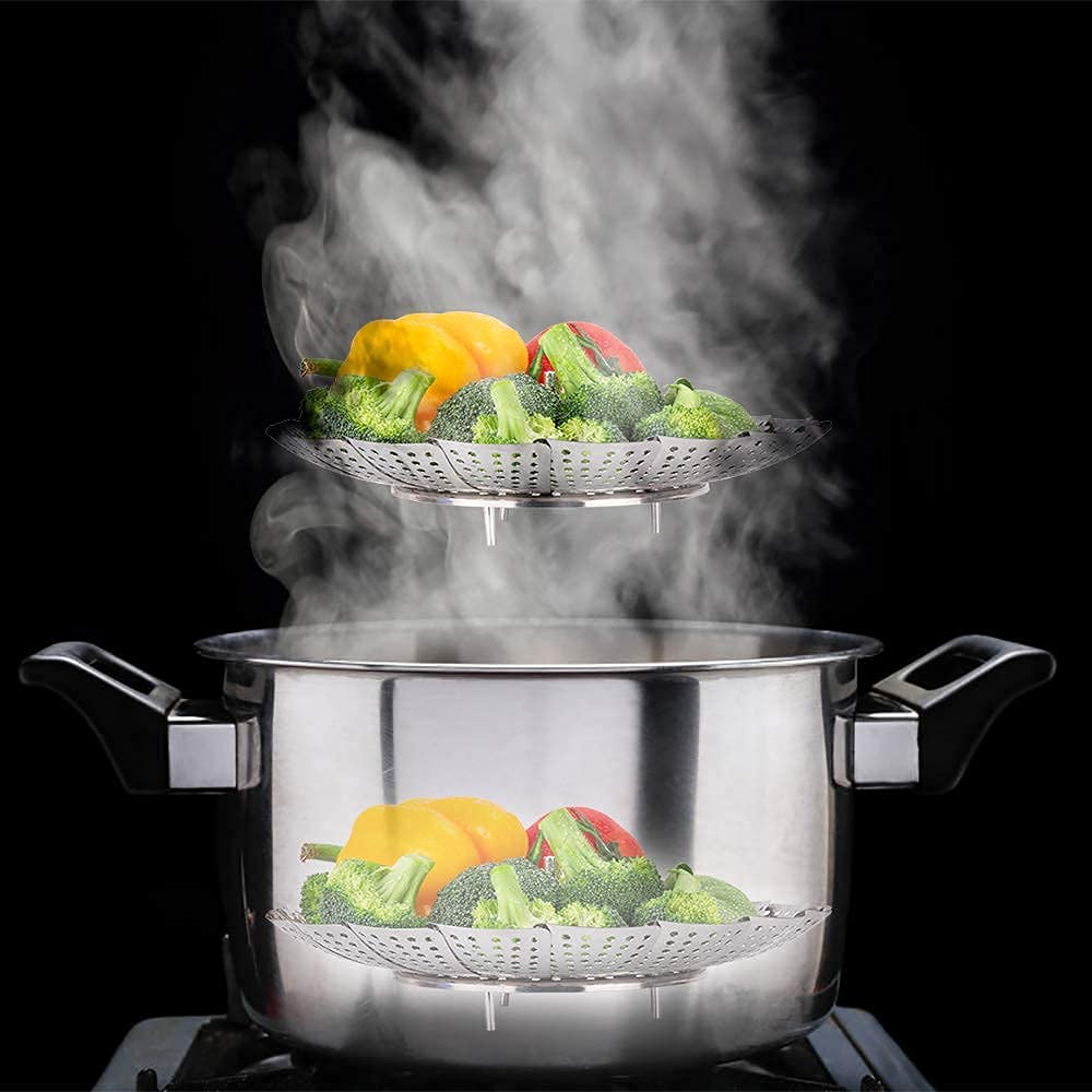 VEGETABLE STEAMER BASKET Big Size(9.5 inch) (1PCS)