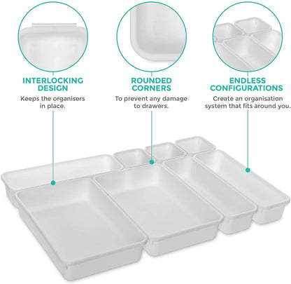 8 pis set cutlery tray for kitchen