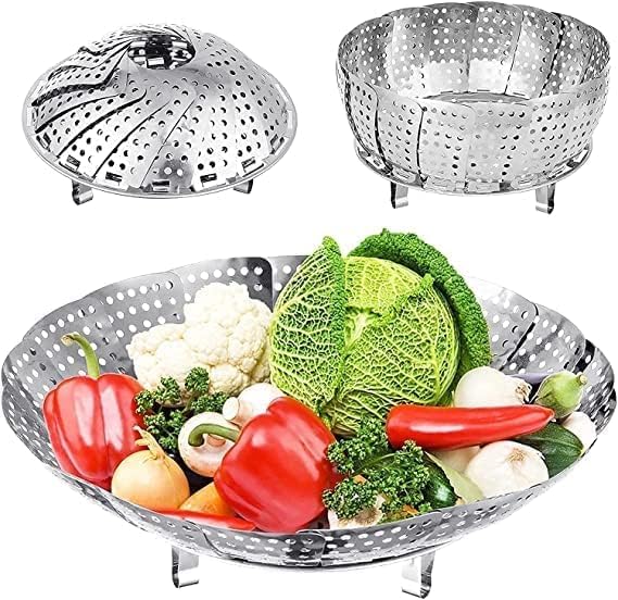 VEGETABLE STEAMER BASKET Big Size(9.5 inch) (1PCS)