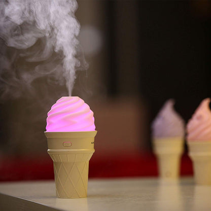 Ice Cream Design LED Humidifier (1PCS) (Multicoloured) (X7010)