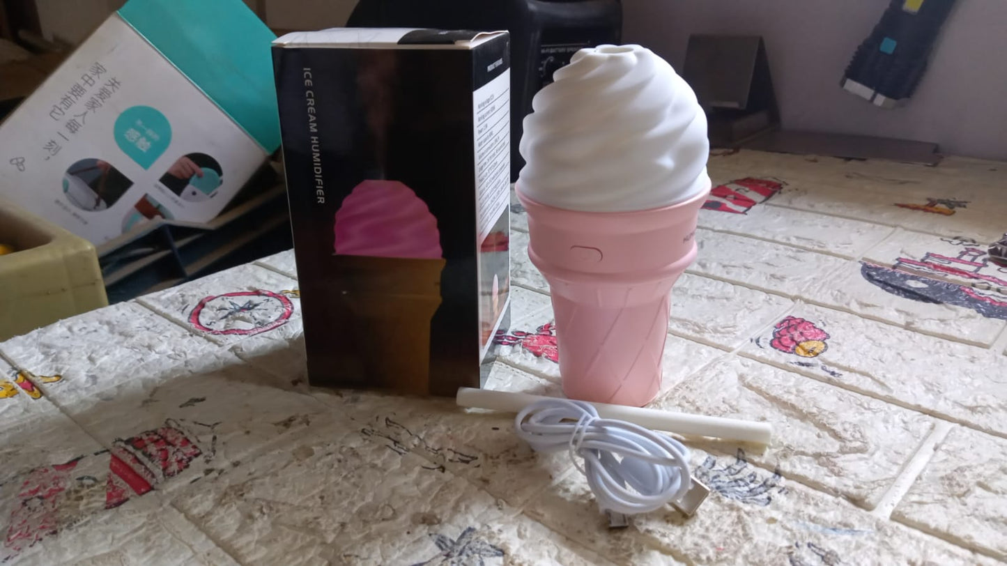 Ice Cream Design LED Humidifier (1PCS) (Multicoloured) (X7010)