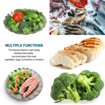 VEGETABLE STEAMER BASKET Big Size(9.5 inch) (1PCS)