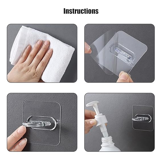 MULTIPURPOSE BATH / KITCHEN LIQUID BOTTLE HOOK (2PCS)