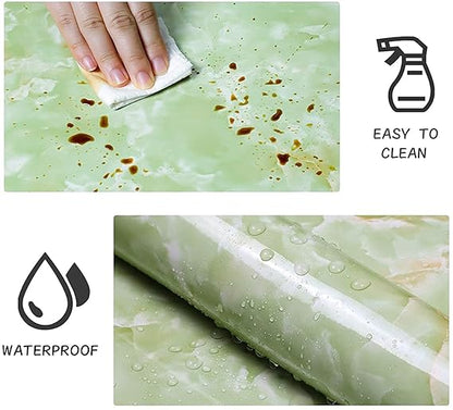 GREEN MARBLE FOIL PAPER (X1095)