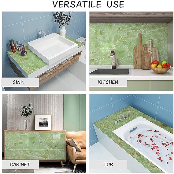 GREEN MARBLE FOIL PAPER (X1095)