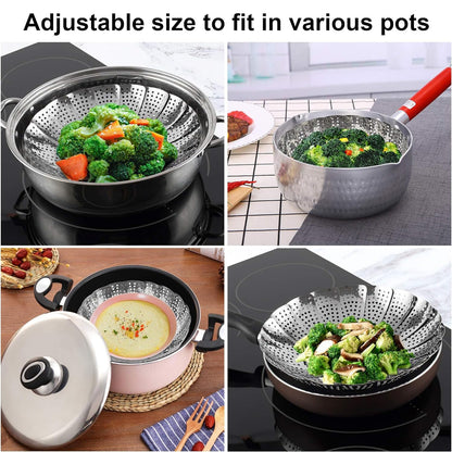 VEGETABLE STEAMER BASKET Big Size(9.5 inch) (1PCS)