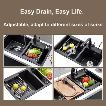 Stainless Steel Expandable Kitchen Sink Dish Drainer |X6506|