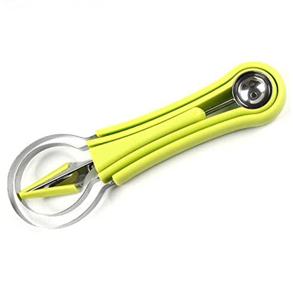 4-in-1 Stainless Steel Melon Baller & Seed Remover – Double-Sided Fruit Scooper for Watermelon, Sorbet & Dessert