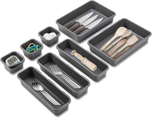 8 pis set cutlery tray for kitchen