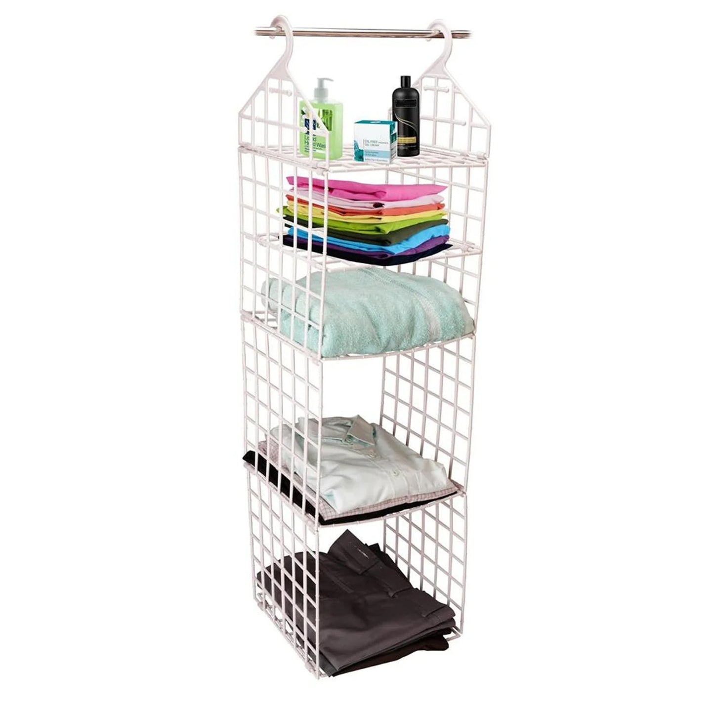 Multipurpose 5 Layer Folding Clothes Storage Rackscloset For Students Wardrobe Shelves Socks Scarf T-shirt Etchanging Organizer Storage Holders  Racks