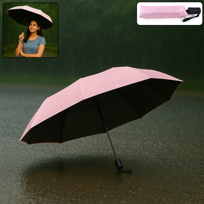 3-Fold Umbrella – UV & Rain Protection, Foldable Travel Umbrella for Children, Girls & Boys (1 Pc)