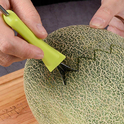 4-in-1 Stainless Steel Melon Baller & Seed Remover – Double-Sided Fruit Scooper for Watermelon, Sorbet & Dessert